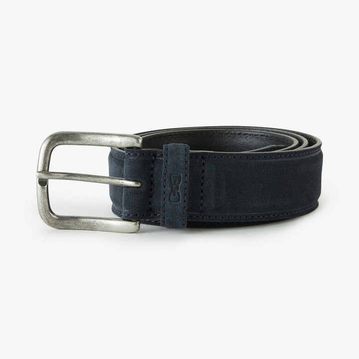 Ceinture bleu foncé en cuir
