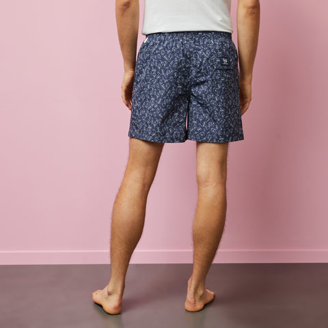 Swim shorts with exclusive leaves print - Image 3
