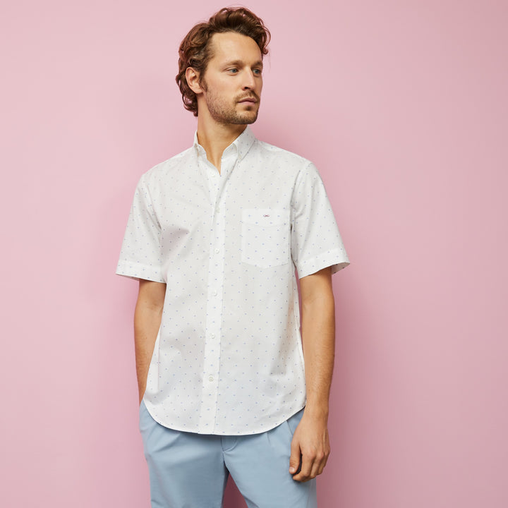 Chemisette en coton blanc