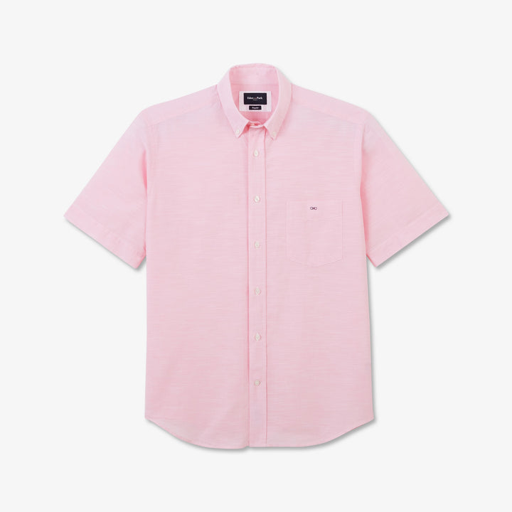 Chemisette rose en coton dobby alt view