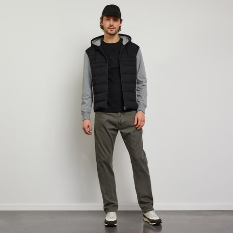 Colour-block zipped sweatshirt with hood - Image 3