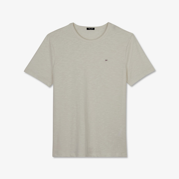 T-shirt manches courtes uni beige alt view