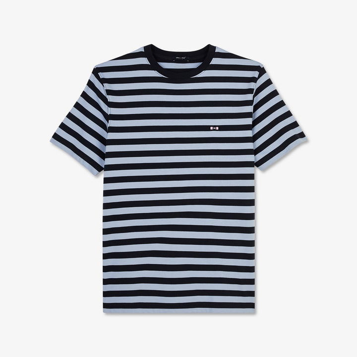 T-shirt manches courtes rayé bleu alt view