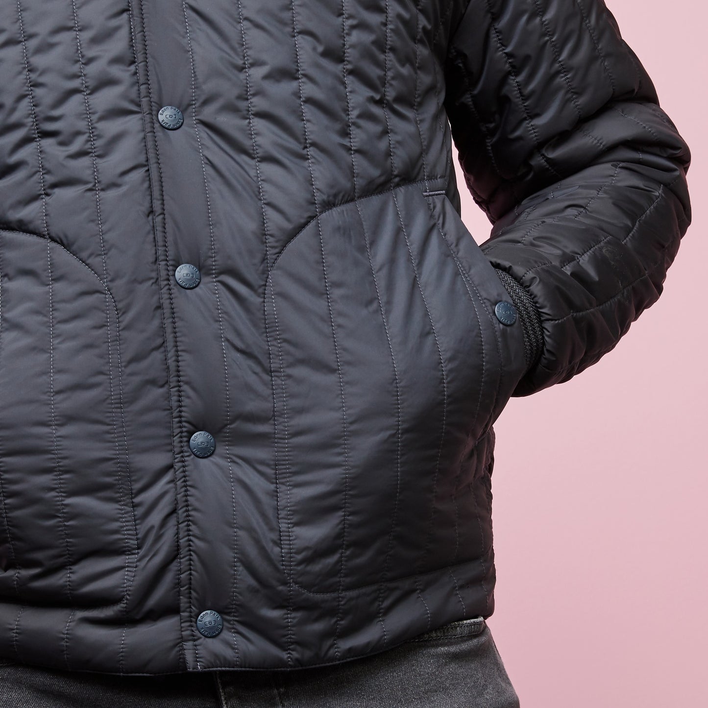 Water-repellent navy-blue jacket