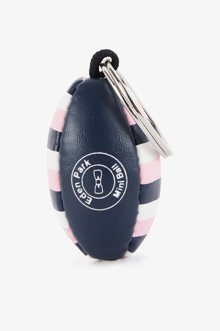 Porte-clés ballon de rugby colorblock sérigraphie alt view