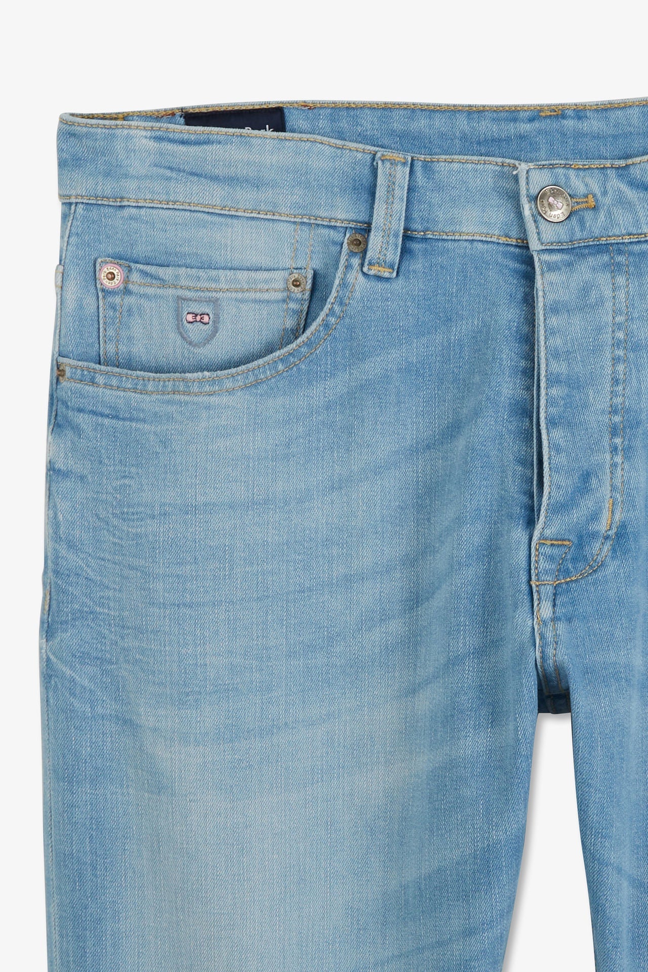 5-pocket straight-leg blue trousers - Image 6