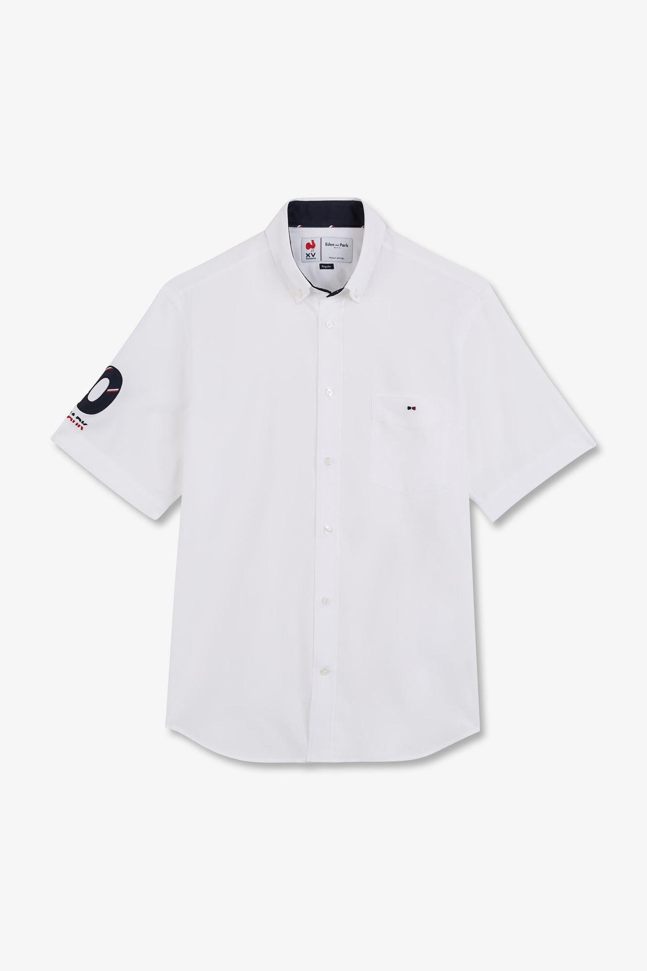 White shirt with France XV embroidery - Image 3