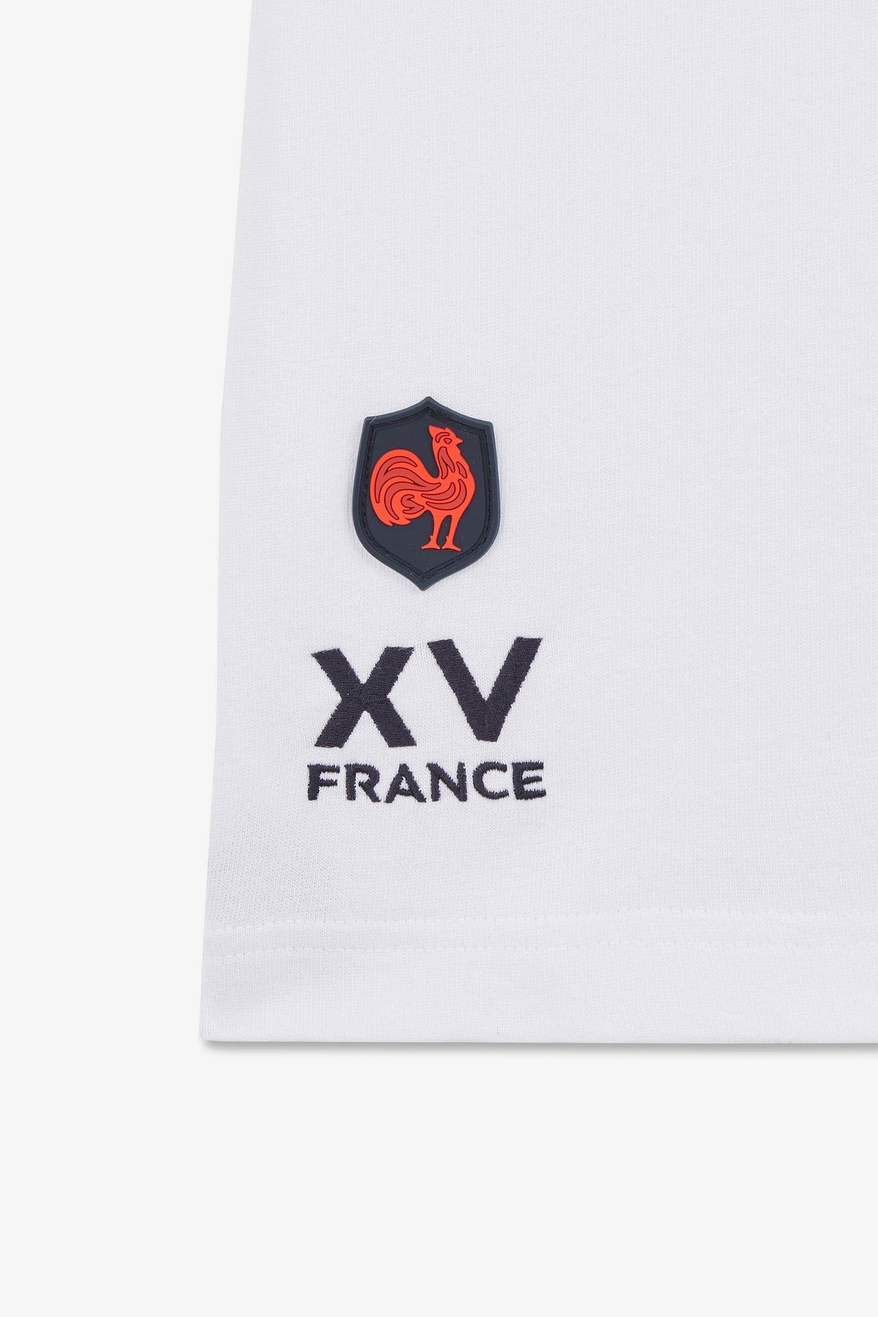 Maillot blanc colorblock manches courtes à broderies XV de France - Image 8