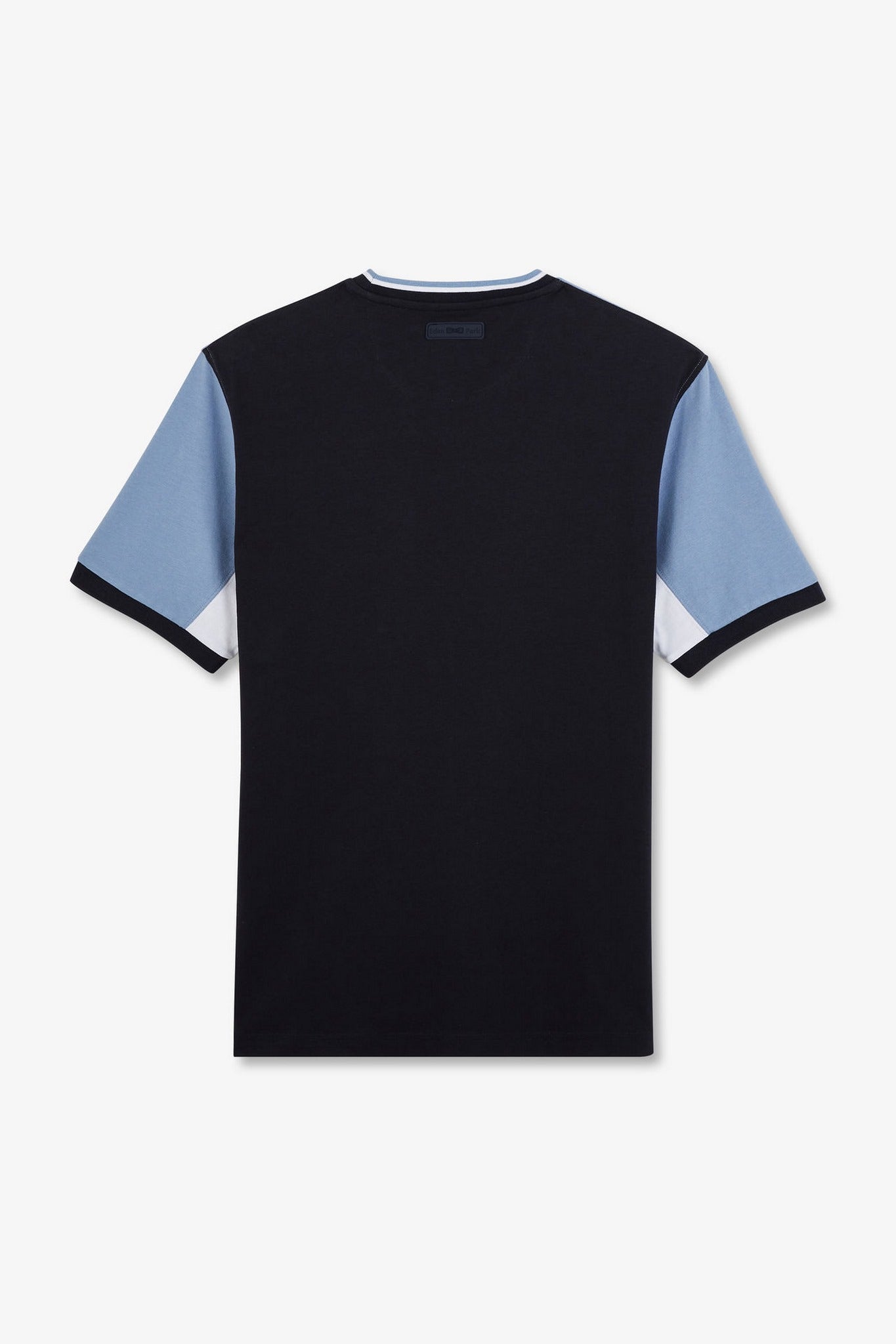 T-shirt bleu colorblock à manches courtes - Image 4