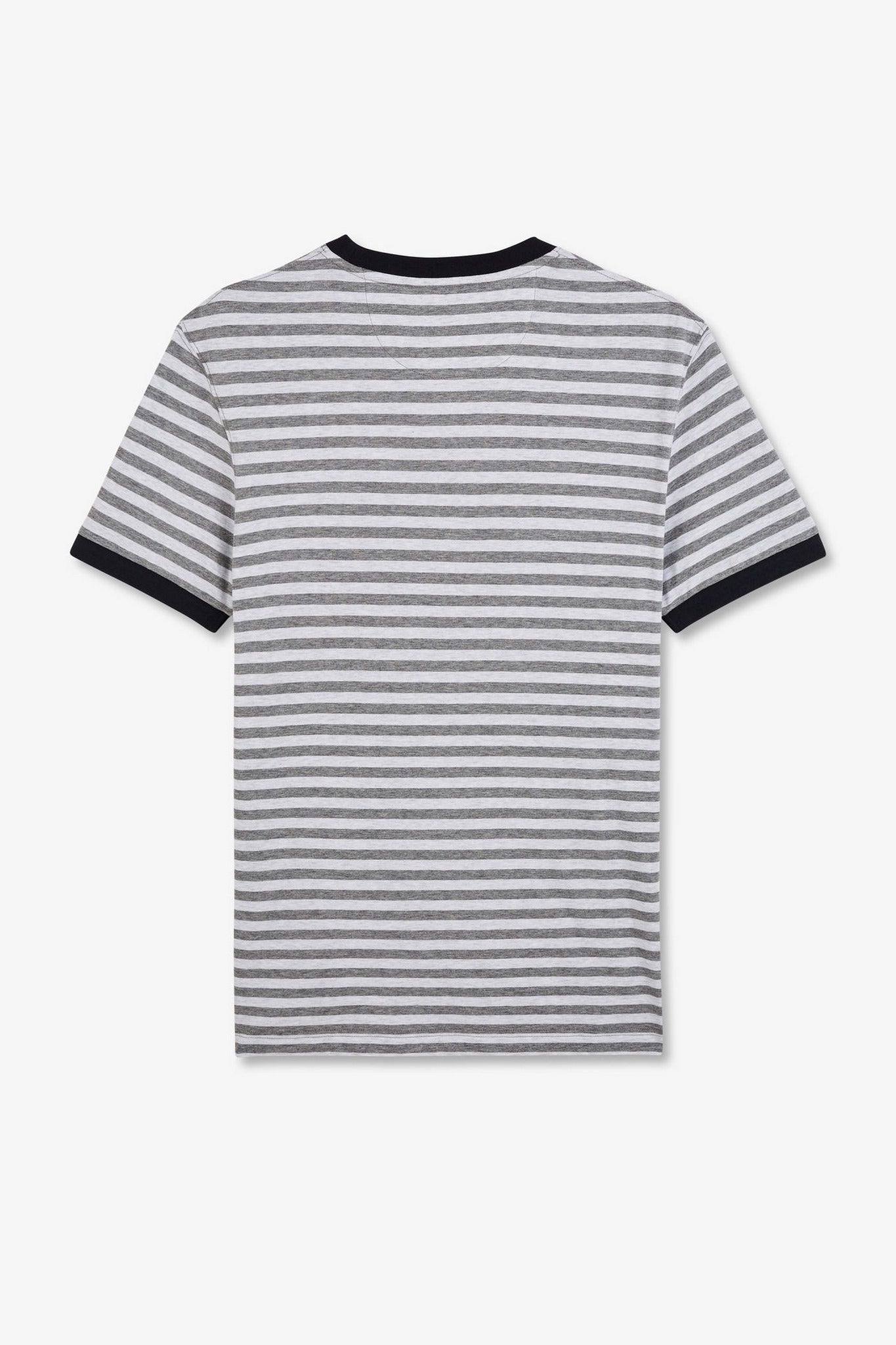 T-shirt manches courtes gris rayé - Image 5