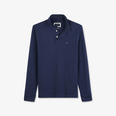 Blue long-sleeved polo - Image 2