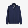 Blue long-sleeved polo