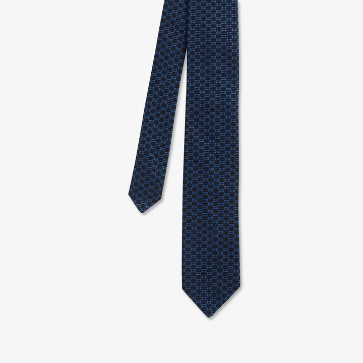 Louis Vuitton Pale Blue Micro Damier Striped Silk Tie Louis Vuitton