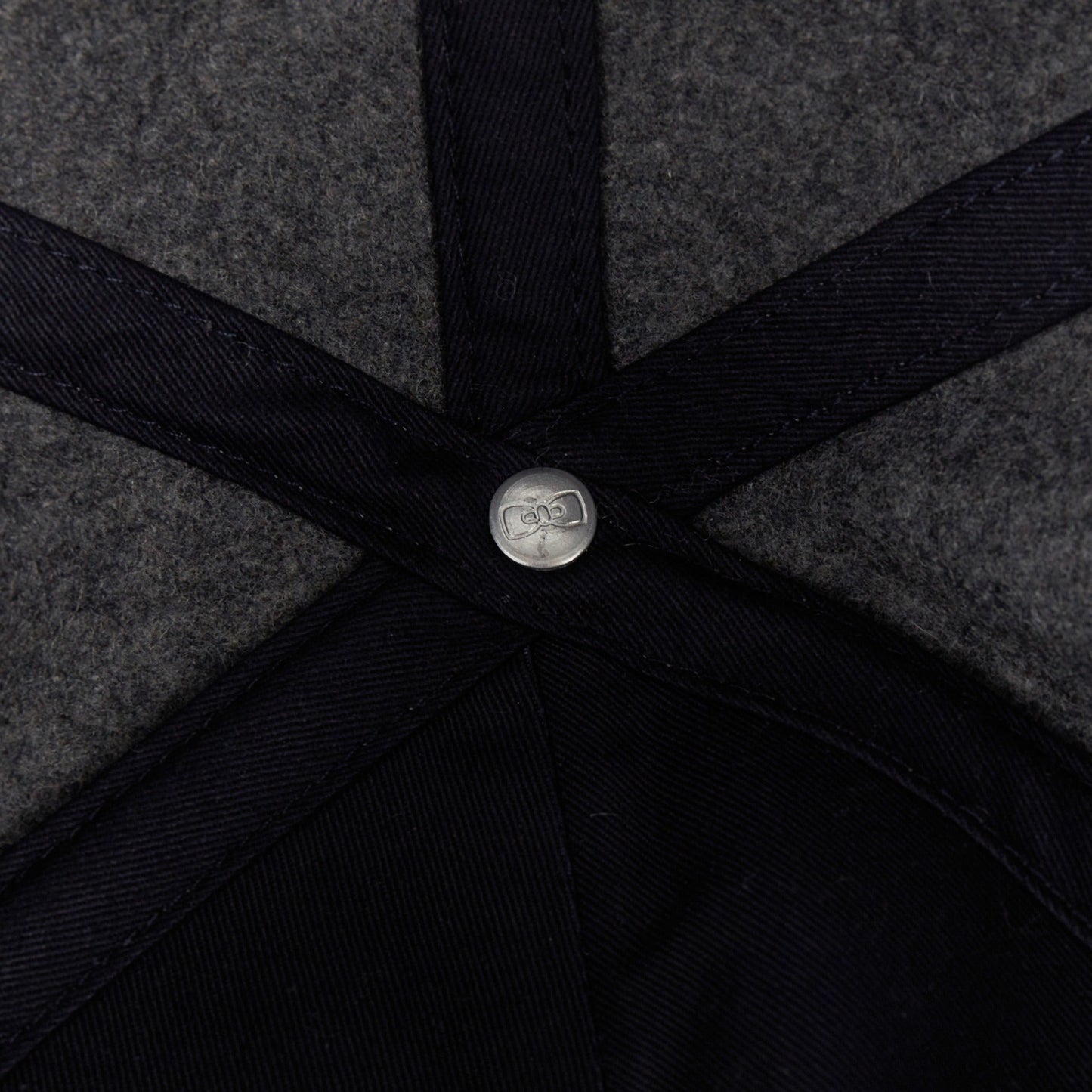 Casquette grise bicolore feutrée - Image 3