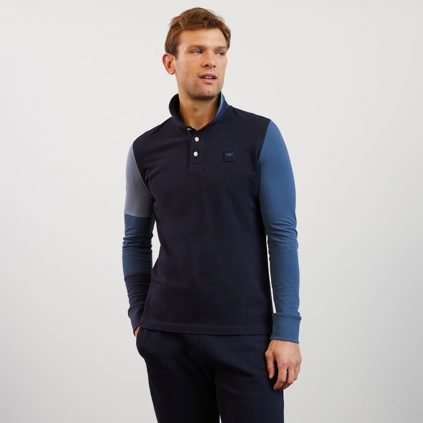Polo colorblock manches longues - Image 3