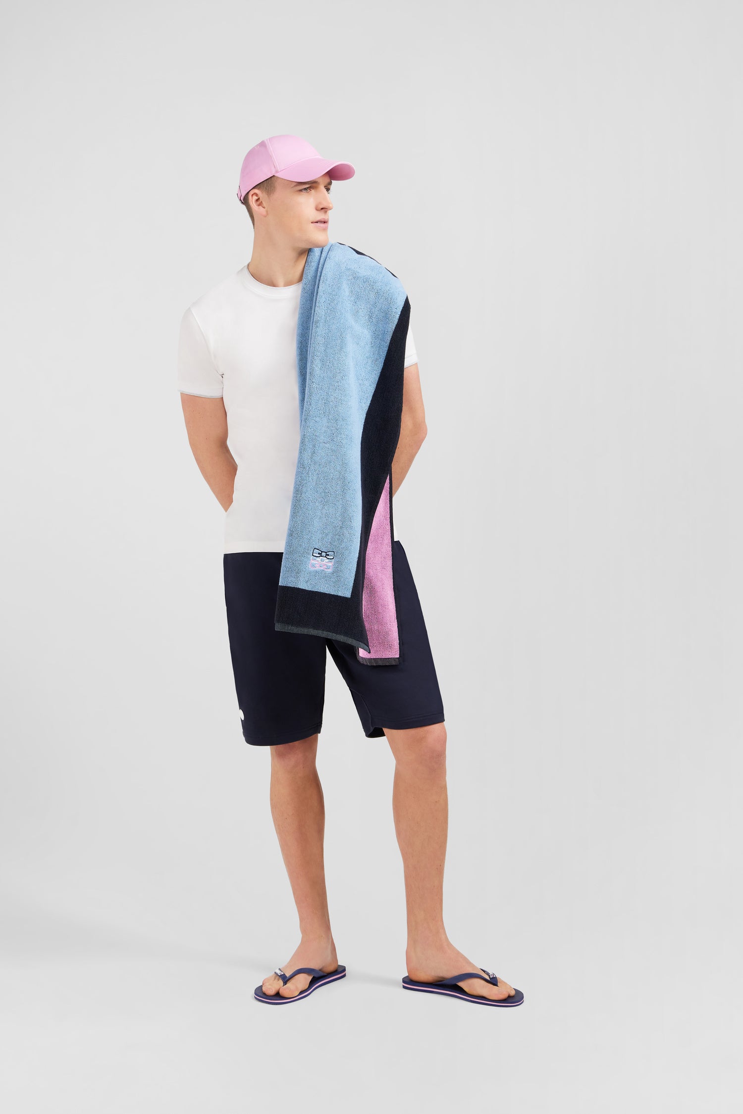 Serviette de sport bleue