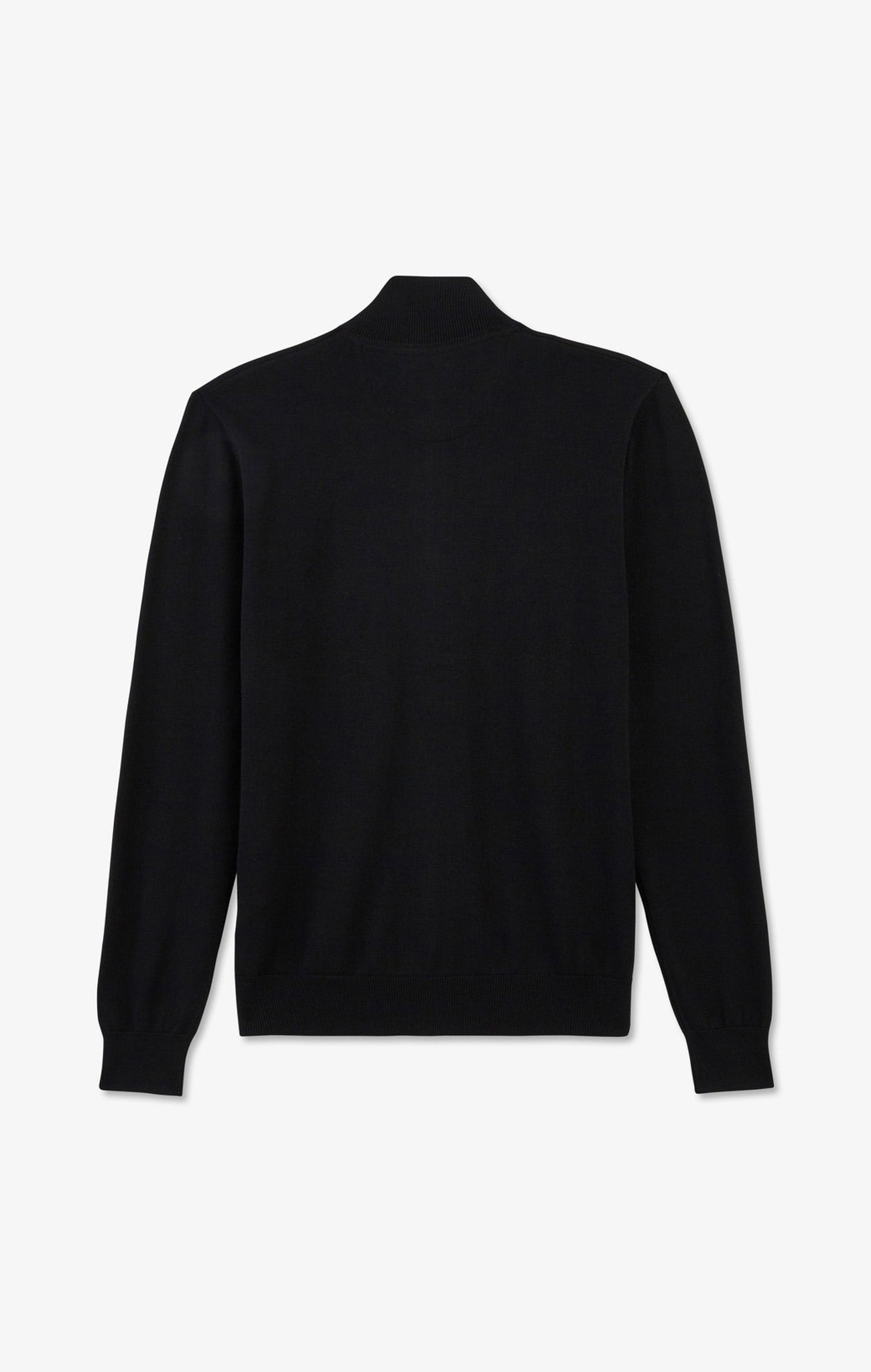 Cardigan noir zippé en coton - Image 5