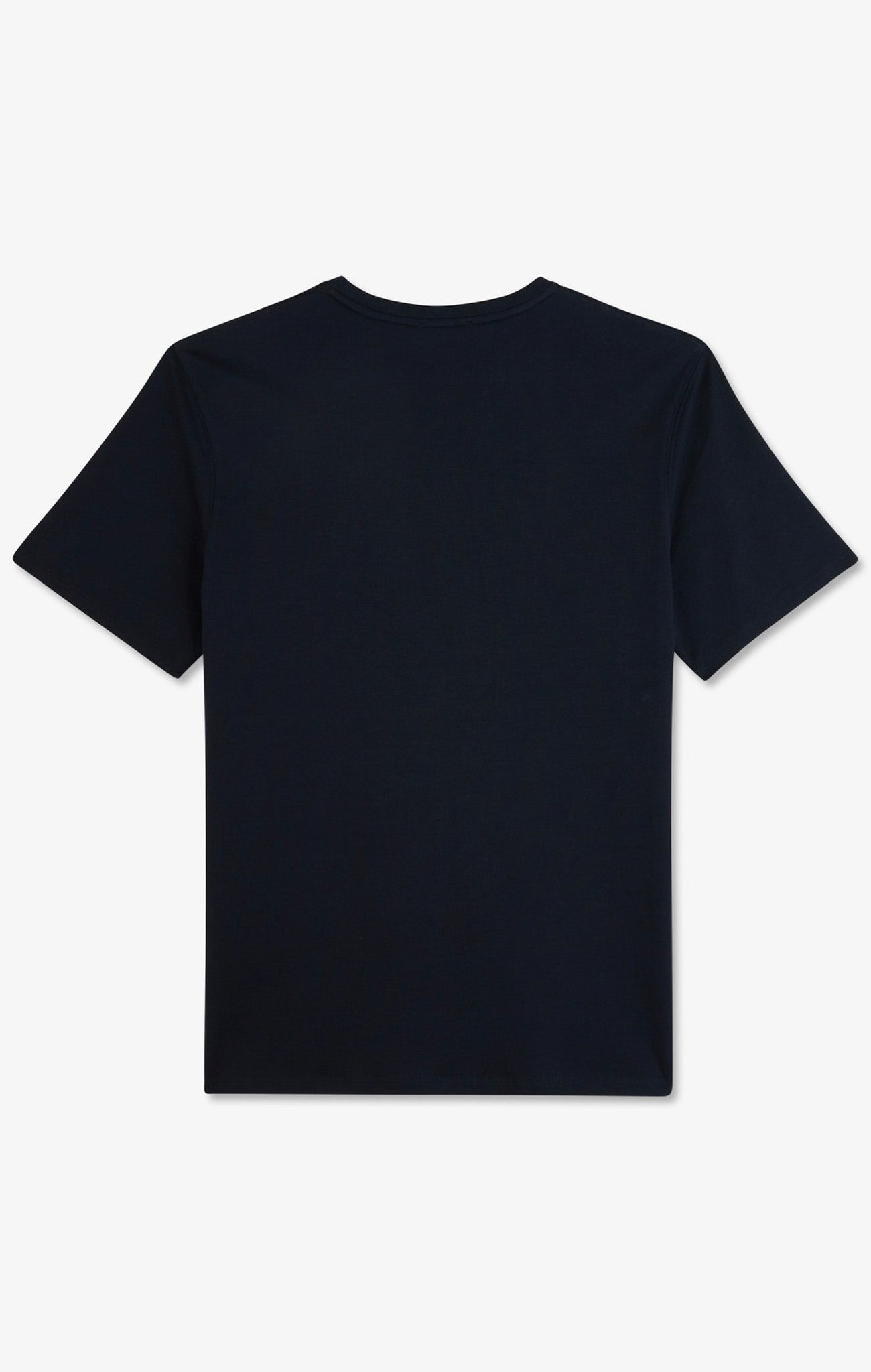 T-shirt bleu marine col rond à manches courtes - Image 5